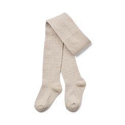 Wheat Wool Lace Tights Karla - Offwhite